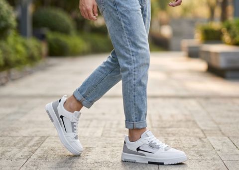 XK HAMPION White Casual Sneakers for Men & Boys (Size 7) - Image 3