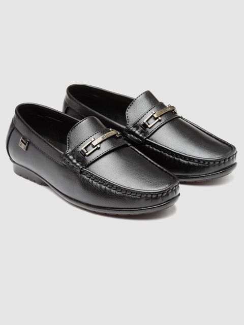 action DOTCOM DRIVE-102 Microfiber Classic Comfortable Retro Durable Casual Slip-On Loafers For Men (Black , 9) - Image 4