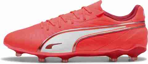 PUMA KING MATCH FG/AG Football Shoes For Men (Red , 9) - Image 5