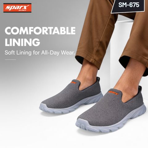 Sparx SM 675 Walking Shoes For Men (Grey , 9) - Image 6