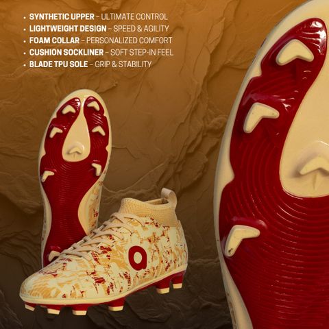 AIVIN Booster Football Shoes For Men (Beige , 9) - Image 7
