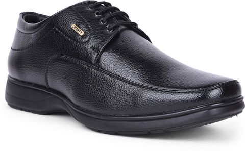 LIBERTY Fortune HOL-131E Formal Slip-on Shoes With PU Upper | PVC Sole Lacing Derby For Men (Black , 9) - Image 6
