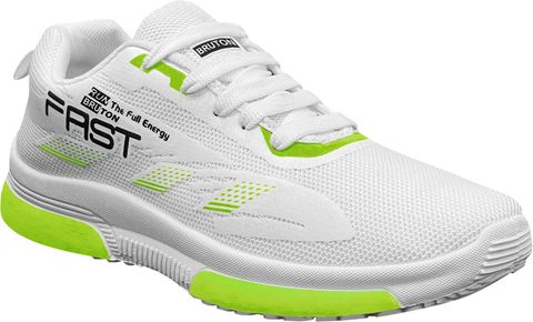 BRUTON Trendy & Stylish Casual Shoes Sneakers For Men (White , 8) - Image 7