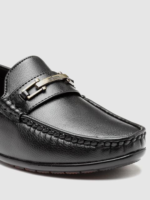 action DOTCOM DRIVE-102 Microfiber Classic Comfortable Retro Durable Casual Slip-On Loafers For Men (Black , 9) - Image 7