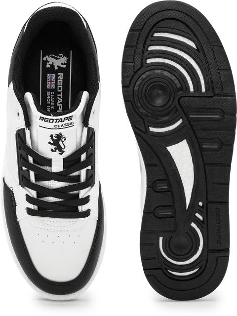 RED TAPE ETPU Casual Sneaker Shoes for Men | Elegantly Rounded Front, Soothing Insole Sneakers For Men (White, Black , 10) - Image 6