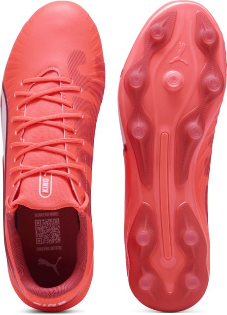 PUMA KING MATCH FG/AG Football Shoes For Men (Red , 9) - Image 7