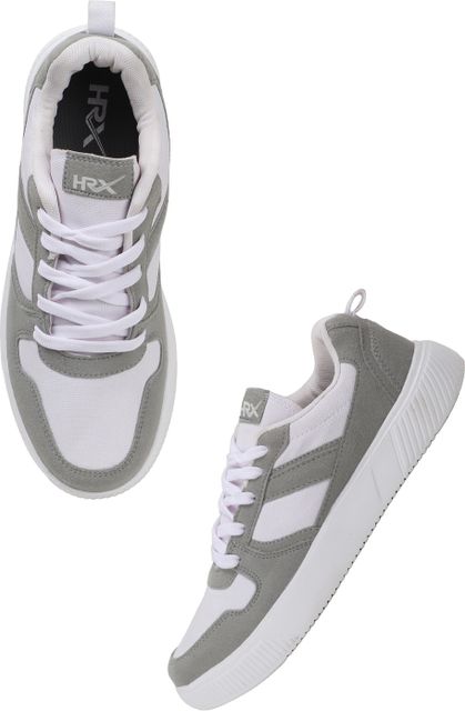 HRX by Hrithik Roshan HRX Walking Shoes for Men (White, Grey, 9) - Image 4