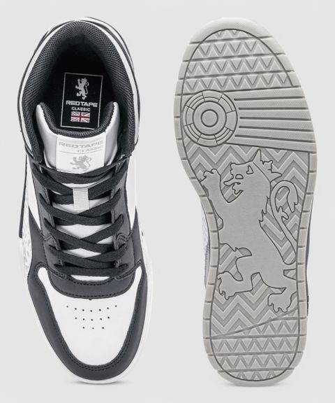 RED TAPE Casual Sneaker Shoes for Men (Black, White, 9) - Image 8
