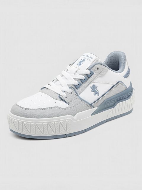 RED TAPE White Sneakers for Man | Lifestyle Casual Shoes for Boys | Sports Shoes Sneakers For Men (Blue, Grey , 6) - Image 6