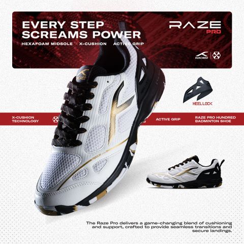 Hundred Raze Pro Badminton Shoes For Unisex (Multicolor , 9) - Image 6