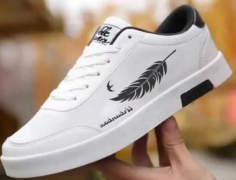 URBANBOX Casual Sneakers for Men (White, Black, Size 9) - Image 6