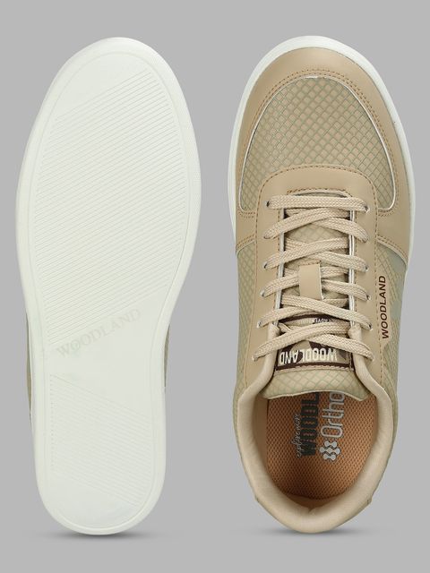 WOODLAND Men's Beige Casual Sneakers (Size 7) - Image 8