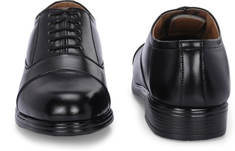 B-Fox Men's Leather Officer Uniform Shoes Black 12 - Image 3