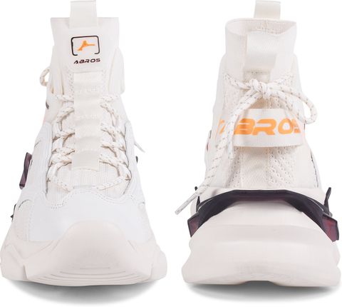 Abros ATMOSPHERE High-Top Casual Sneakers for Men (Beige, 7) - Image 6