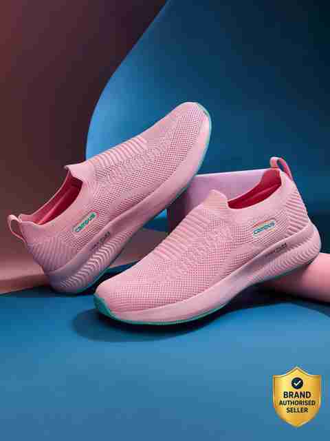 CAMPUS ANNIE Women's Casual Shoes | Sock-Like Fit | Integrated FoamLite Tech | Slip On Walking Shoes For Women (Pink , 6) - Image 5