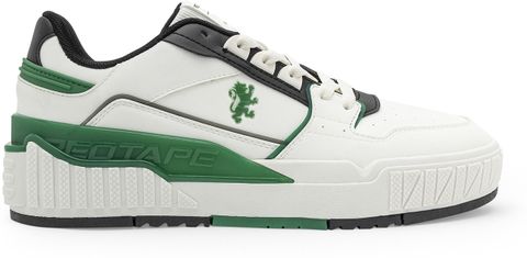 RED TAPE White Sneakers for Men (Black, Green, 8) - Image 3