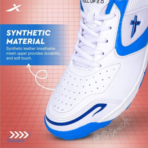 VECTOR X Pull Up Synthetic Leather Upper & Mesh | PVC & Rubber Sole For Allrounder Cricket Shoes For Men (Blue , 6) - Image 6