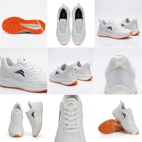 richerson Running Shoes for Men (White, Orange, Size 8) - Image 6