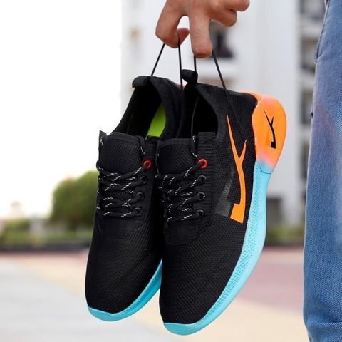 JK PORT Men's Black Running Shoes - Image 5