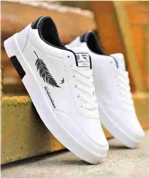 URBANBOX Casual Sneakers for Men (White, Black, Size 9) - Image 5