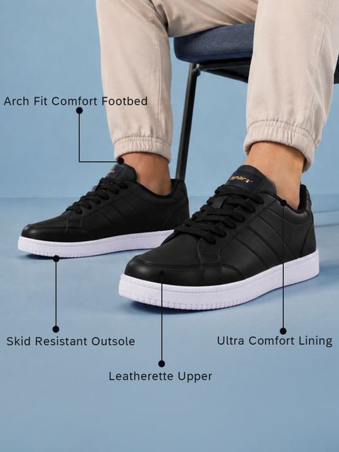 Sparx SM 9117 | Stylish, Comfortable | Sneakers For Men (Black, Gold , 8) - Image 8
