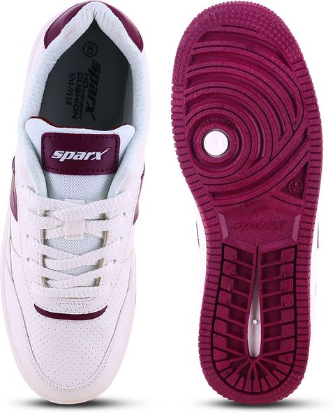 Sparx SM 9118 | Stylish, Comfortable | Sneakers For Men (Off White, Maroon , 7) - Image 6