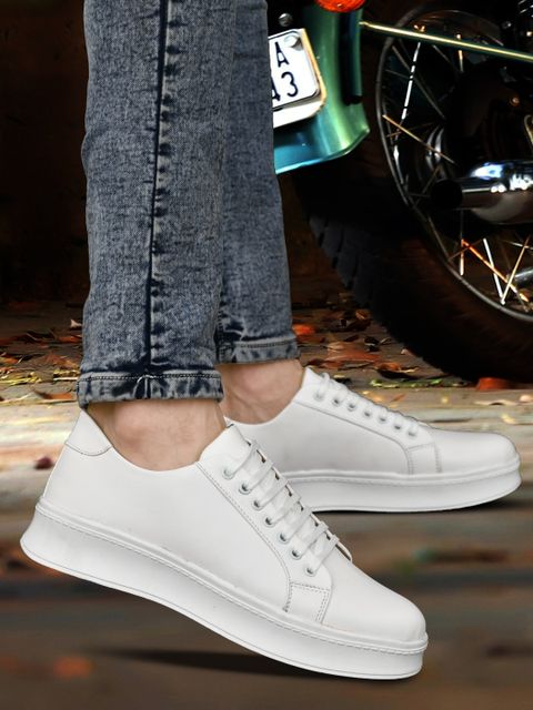 Groofer Men's White Sneakers (Size 8) - Image 6
