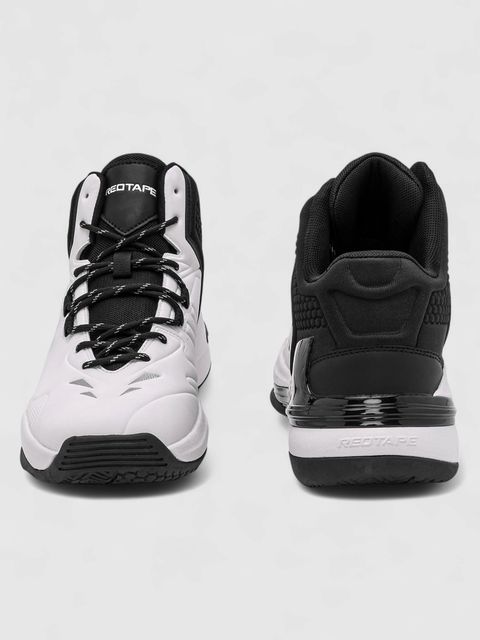 RED TAPE Black and White Casual Sneakers for Men (Size 8) - Image 6