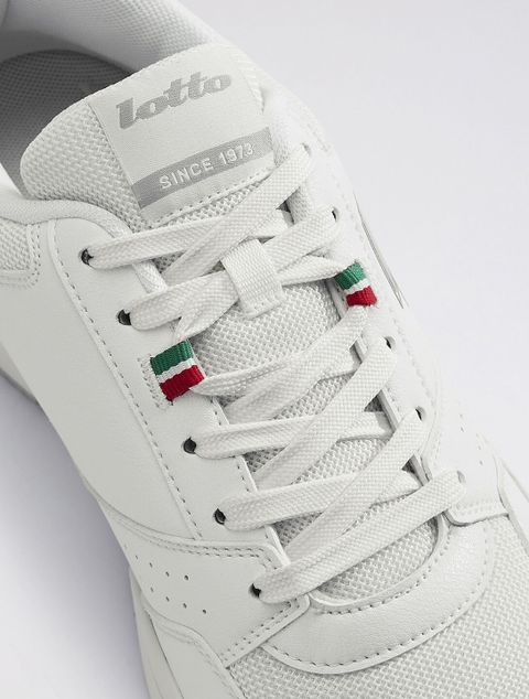 LOTTO Hoop Star Urbano Sneakers for Men (White, 10) - Image 8