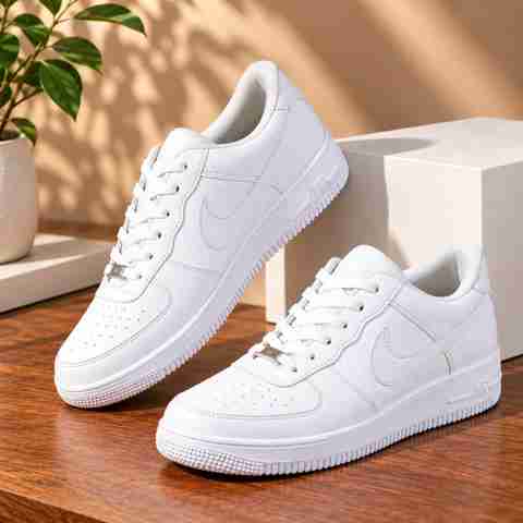 Armanecommers Men white sneaker shoe Casuals For Unisex (White , 9) - Image 2