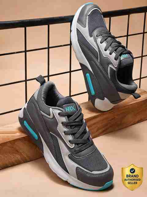 HRX by Hrithik Roshan HRX HRX-1003 Grey Lightweight Training Shoes (8) - Image 5