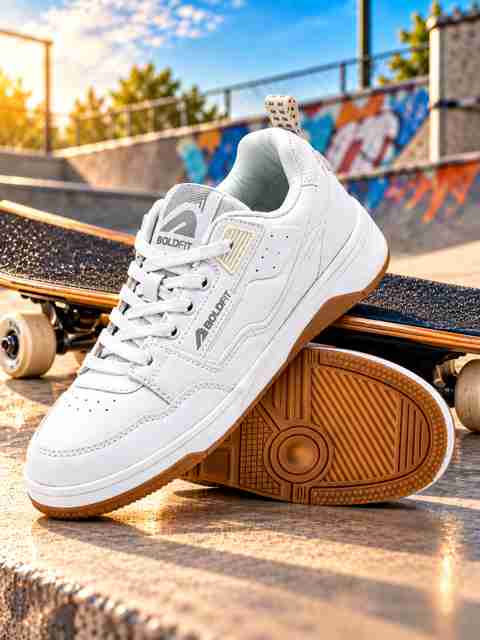 BOLDFIT Tracer Chunky Sneakers White Size 9 - Image 5