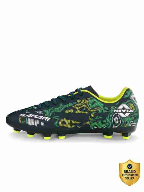NIVIA Football Stud Shoes for Men, Green, Size 7 - Image 3
