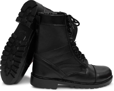 OMEE GOLD Army Long DMS Boots Men Black Size 8 - Image 7