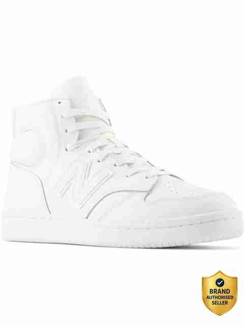 New Balance BB480 Sneakers for Men (White, Size 10) - Image 5