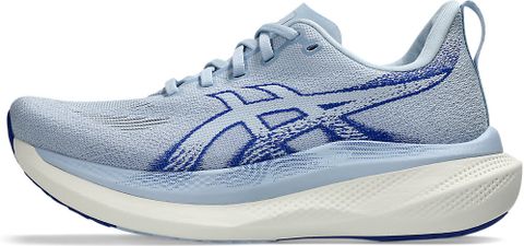 Asics GLIDERIDE MAX 2 Running Shoes For Women (White, Blue , 7) - Image 7