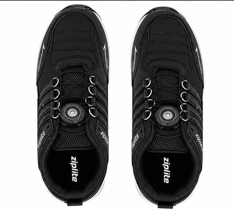 ZIPLITE Rotating Button Sports Sneakers for Men (Black, UK 9) - Image 6
