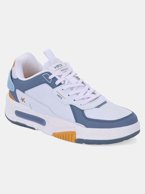 HRX Men's Club Culture Sneakers White Blue (Size 7) - Image 7