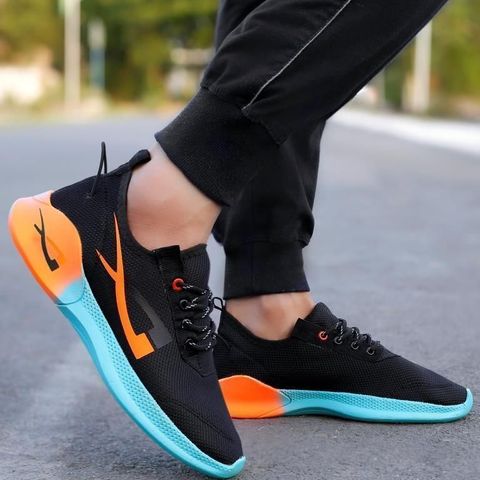 JK PORT Men's Black Running Shoes - Image 4