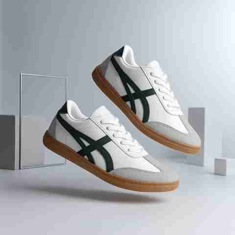 house of common Badminton Shoes For Men (White , 7) - Image 5