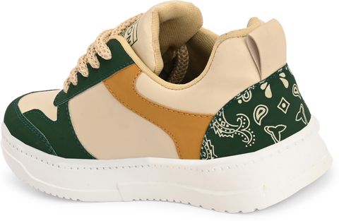 Xtoon Breathable Sneakers for Men (Green, Size 7) - Image 6