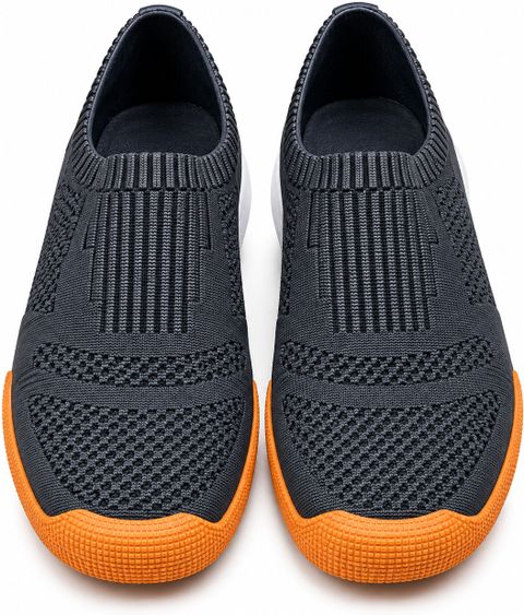 DEE vamry Waterproof Slip-On Sneakers for Men (Black, Navy, Size 8) - Image 6