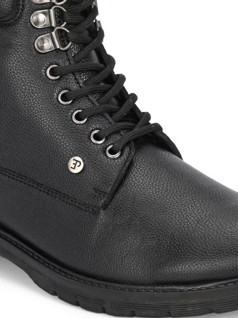 El Paso Men Black Faux Leather Casual Lace Up Boots Boots For Men (Black , 6) - Image 7