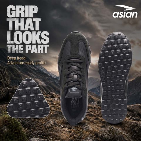 Asian Unicorn-21 Men's Casual Sneakers (Black, Size 6) - Image 7