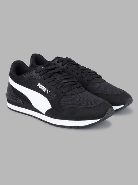 PUMA ST Runner v4 Mesh Sneakers For Men (Black , 10) - Image 6
