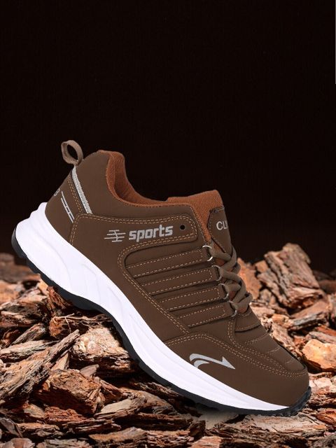 CLYMB Synthetics /Walking Shoes/Outdoor Lightweight Eva Running Running Shoes For Men (Brown , 12) - Image 8