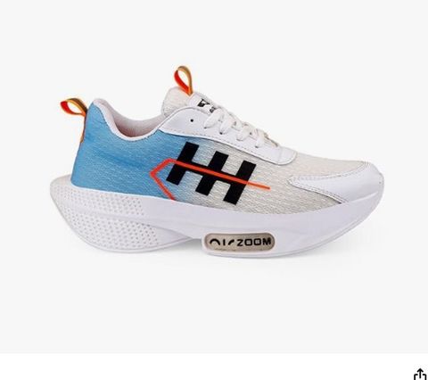 Krishna collection Men's White & Blue Sports Running Shoes | Lightweight Walking Sneakers Sneakers For Men (Multicolor , 10) - Image 8