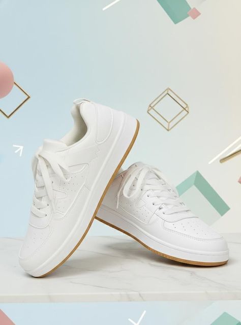 STEPHUB minimalist, white low-top casual sneakers Sneakers For Men (White , 9) - Image 6