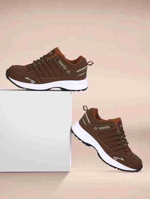 CLYMB Synthetics /Walking Shoes/Outdoor Lightweight Eva Running Running Shoes For Men (Brown , 12) - Image 5