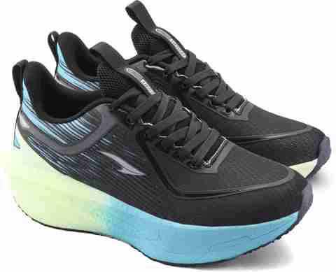 asian Hypercushion Carbon-15 Sports Shoes for Men Carbon Plate Technology for Running Running Shoes For Men (Black, Green , 9) - Image 2